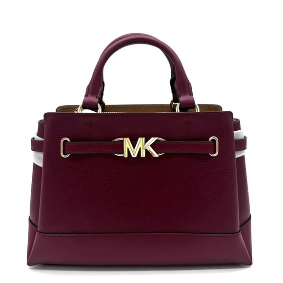 Michael Kors Reed Small Satchel Crossbody BagDark Cherry
